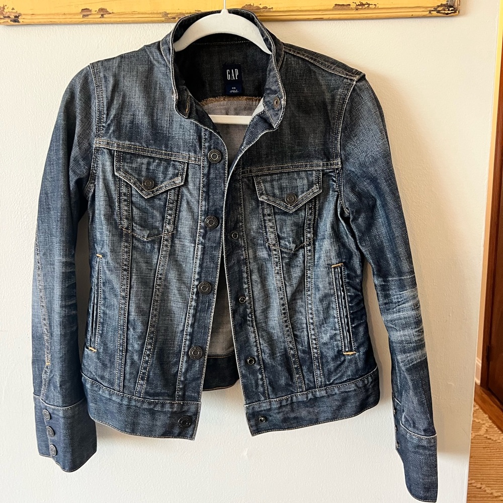 GAP Dark Denim Jacket size XS early 2000s